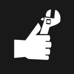 Hand With Wrench Icon